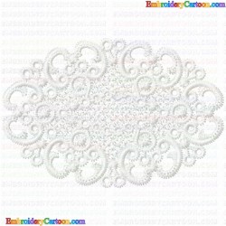 3D Specialty Lace And Swan 13 Embroidery Design