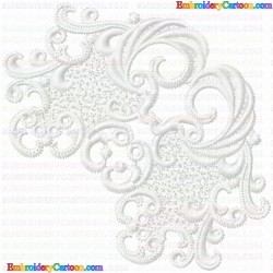 3D Specialty Lace And Swan 14 Embroidery Design