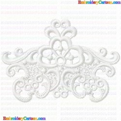 3D Specialty Lace And Swan 16 Embroidery Design