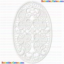 3D Specialty Lace And Swan 1 Embroidery Design