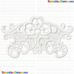 3D Specialty Lace And Swan 20 Embroidery Design