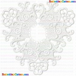 3D Specialty Lace And Swan 23 Embroidery Design