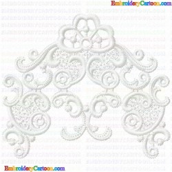 3D Specialty Lace And Swan 25 Embroidery Design