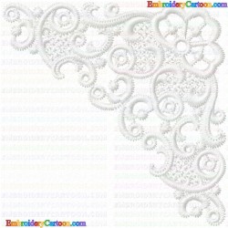 3D Specialty Lace And Swan 26 Embroidery Design