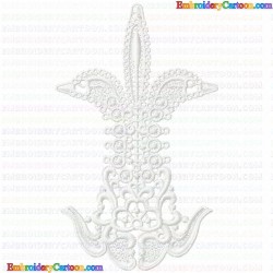 3D Specialty Lace And Swan 2 Embroidery Design