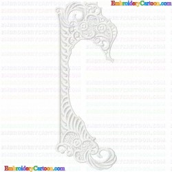 3D Specialty Lace And Swan 4 Embroidery Design