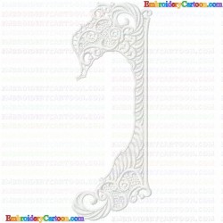 3D Specialty Lace And Swan 5 Embroidery Design