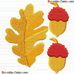 Acorn 11 Embroidery Design