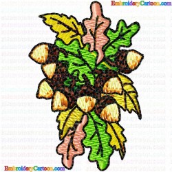 Acorn 7 Embroidery Design