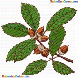 Acorn 9 Embroidery Design