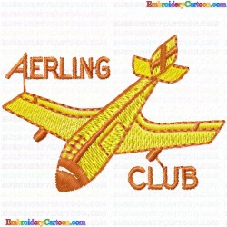 Airplanes 25 Embroidery Design