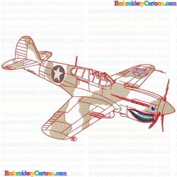 Airplanes 36 Embroidery Design