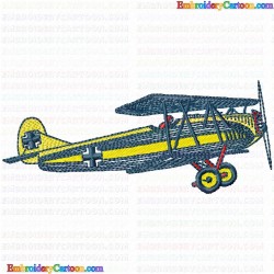 Airplanes 5 Embroidery Design