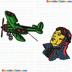 Airplanes 74 Embroidery Design