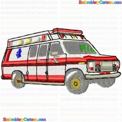 Ambulance 3 Embroidery Design