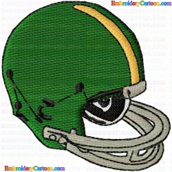 American Football 10 Embroidery Design