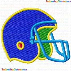 American Football 16 Embroidery Design