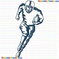 American Football 1 Embroidery Design
