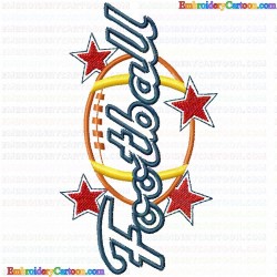 American Football 7 Embroidery Design