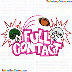 American Football 8 Embroidery Design