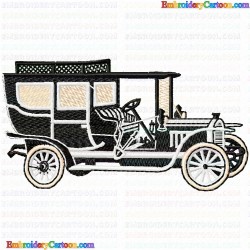 Antique Cars 11 Embroidery Design