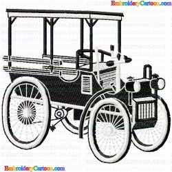 Antique Cars 12 Embroidery Design