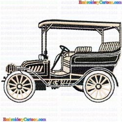 Antique Cars 13 Embroidery Design