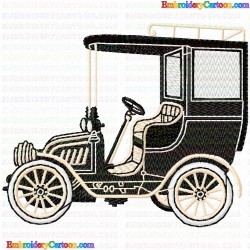 Antique Cars 17 Embroidery Design