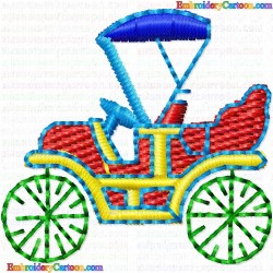 Antique Cars 9 Embroidery Design