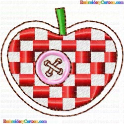 Apple 18 Embroidery Design