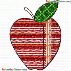 Apple 19 Embroidery Design