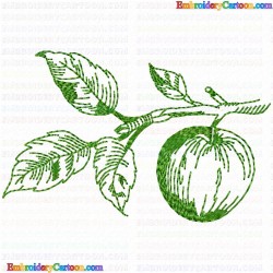 Apple 20 Embroidery Design