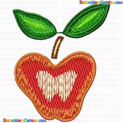 Apple 22 Embroidery Design