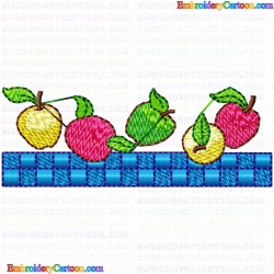 Apple 25 Embroidery Design