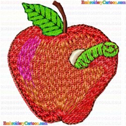 Apple 26 Embroidery Design