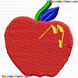 Apple 2 Embroidery Design