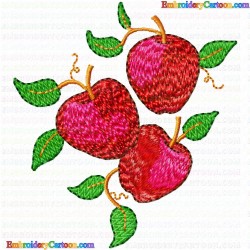 Apple 34 Embroidery Design