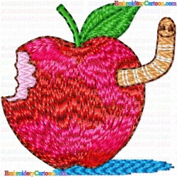 Apple 35 Embroidery Design