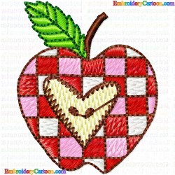 Apple 44 Embroidery Design