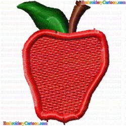 Apple 45 Embroidery Design