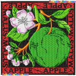 Apple 48 Embroidery Design