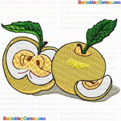 Apple 50 Embroidery Design