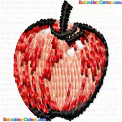 Apple 63 Embroidery Design