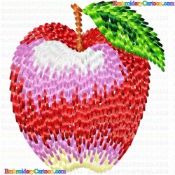 Apple 65 Embroidery Design