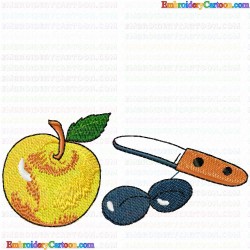 Apple 68 Embroidery Design