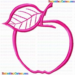 Apple 71 Embroidery Design