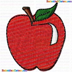 Apple 73 Embroidery Design