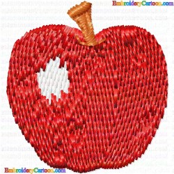 Apple 7 Embroidery Design