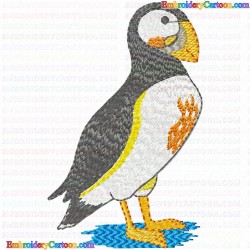 Atlantic Puffin 2 Embroidery Design