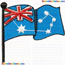 Australia 2 Embroidery Design